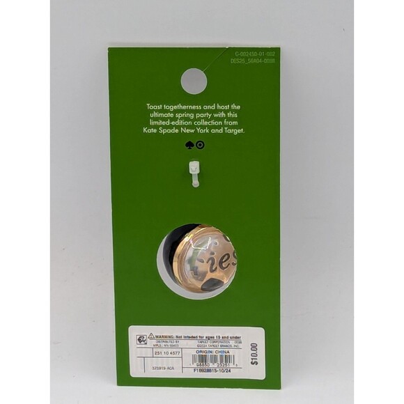 NEW Kate Spade NY x Target  Magic Lucky 8 Ball Fries Bag Charm Keychain IN HAND - Picture 2 of 4